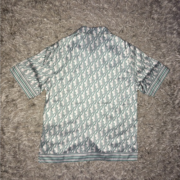 Dior Green and White Casual Button Down Shirt - Picture 3 of 5